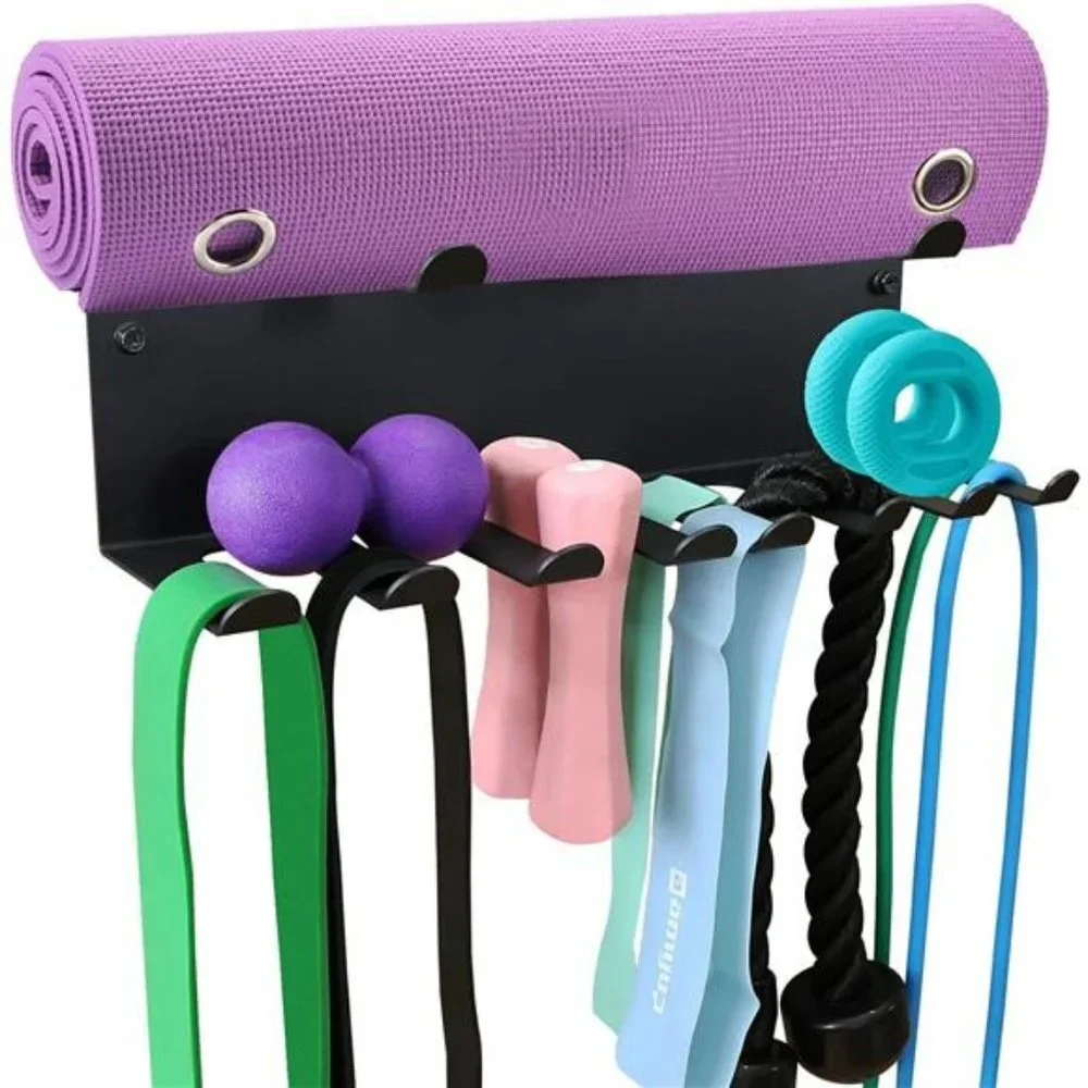 2 Tier Multi-Purpose Storage Rack Resistance Bands Rack Gym Storage Rack - Picture 3 of 7